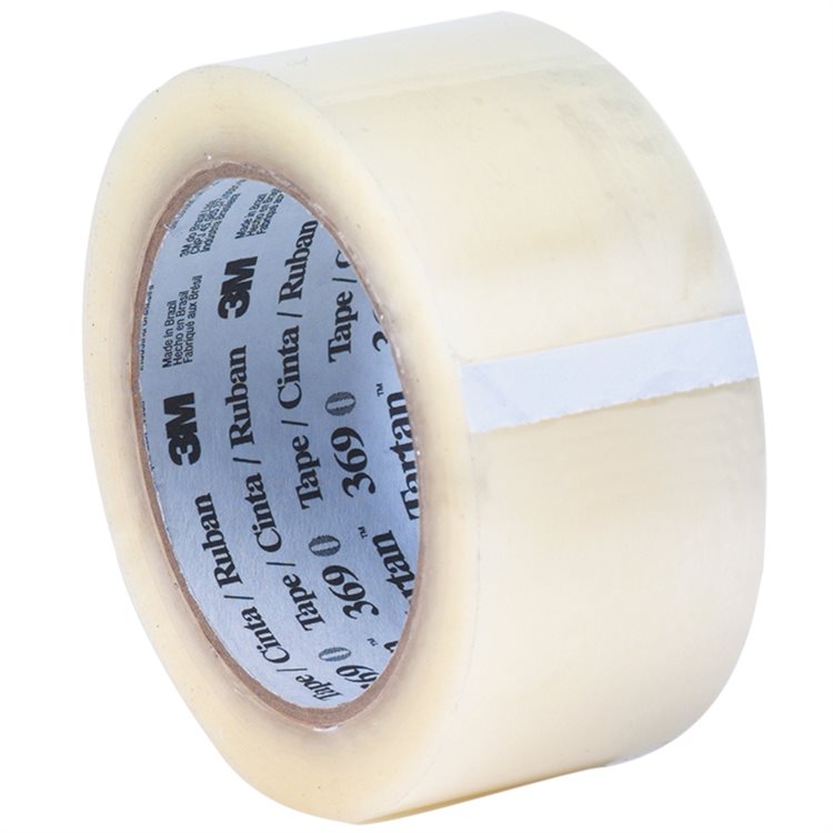 2 x 110 yds. Clear 3M 369 Carton Sealing Tape