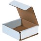 4 x 4 x 1" White Corrugated Mailers